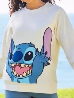 Walt Disney World Parks Stitch Pullover Sweatshirt Women's Size XL pre-owned